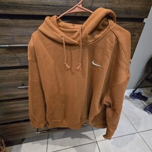 Nike Womens Burnt Orange Hoodie Size Large